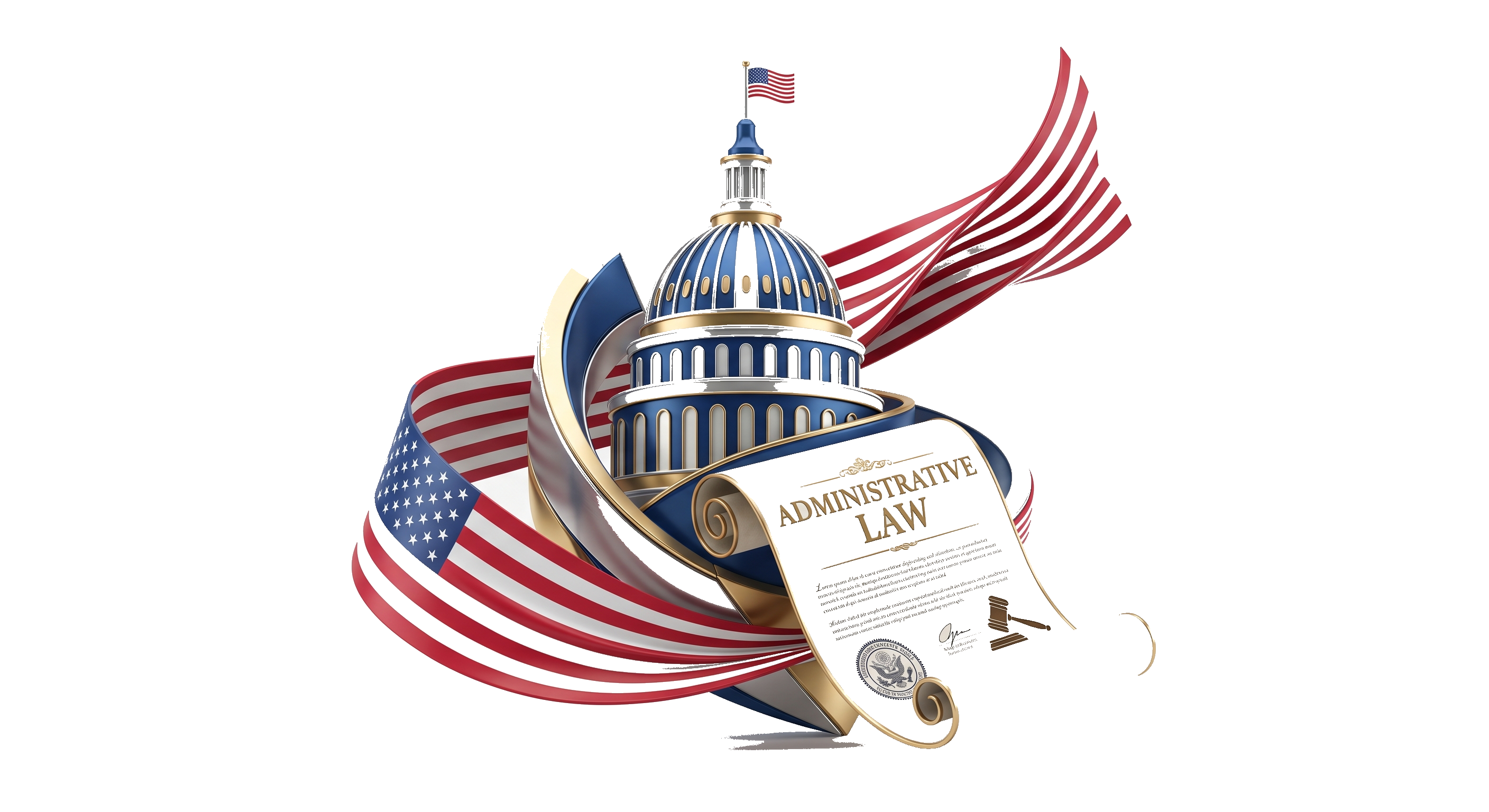 Administrative & Gov Law US Flag Hero Graphic